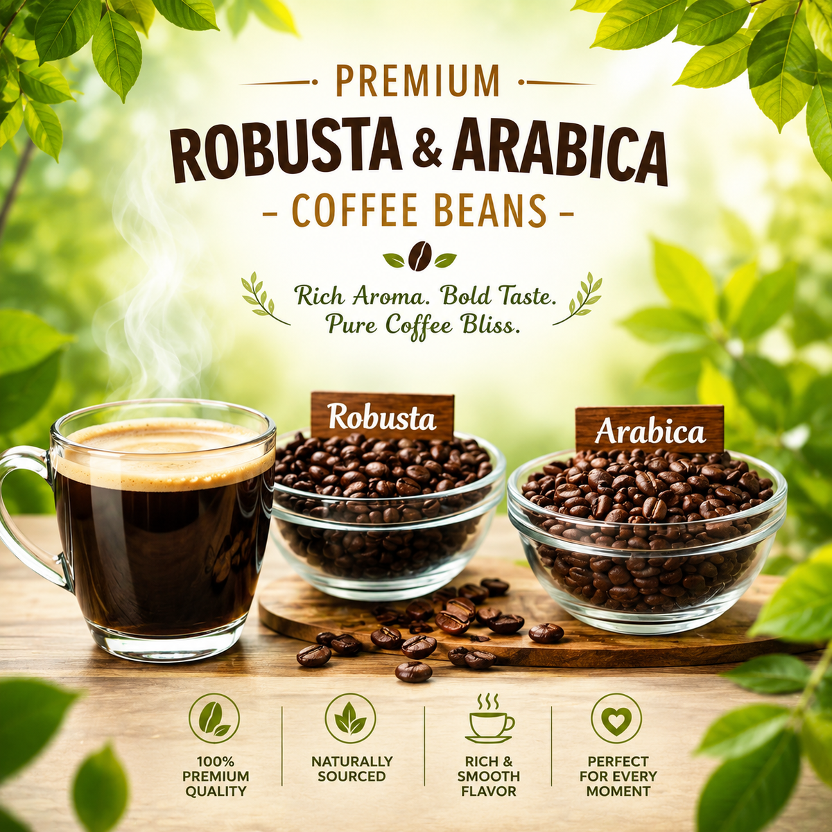 70% Arabica 30% Robusta Blend Beans (500gm)