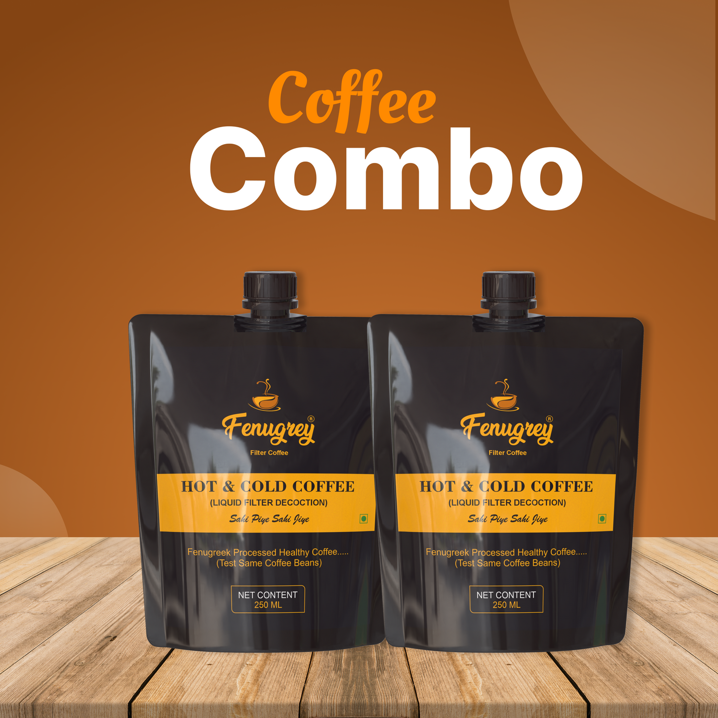 Hot and Cold Coffee 250ML (Pack of 2)