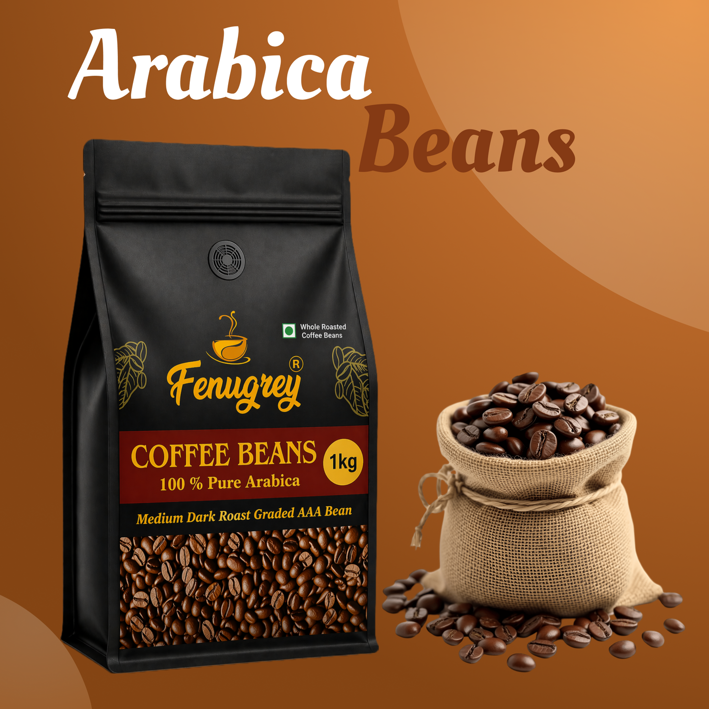 100% Arabica AAA graded beans(1Kg)