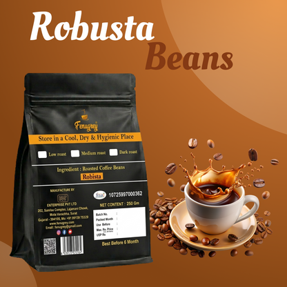 100% Robusta AAA graded  beans(250GM)