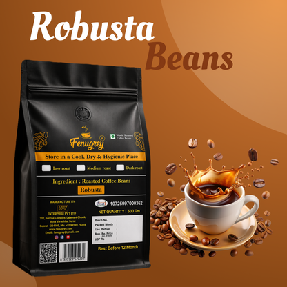 100% Robusta  AAA graded beans(500GM)