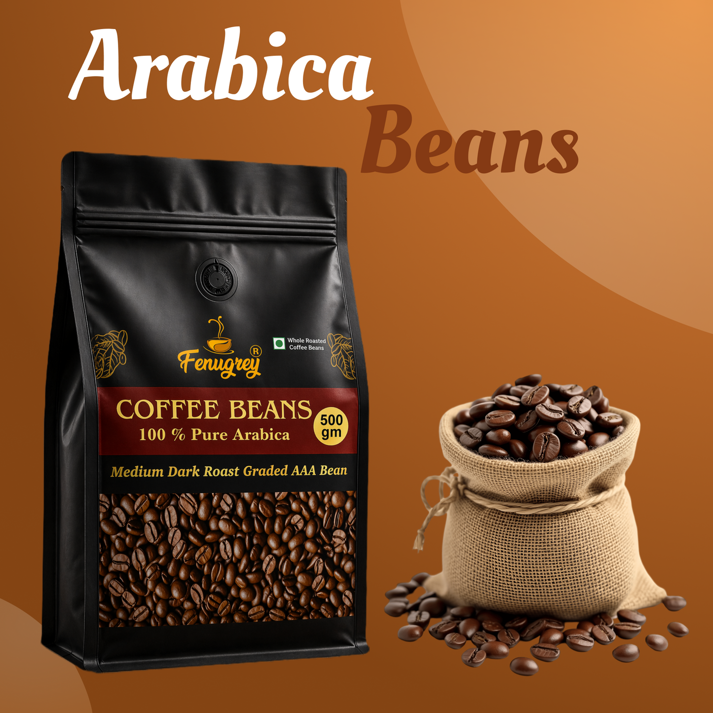 100% Arabica AAA graded  beans(500GM)