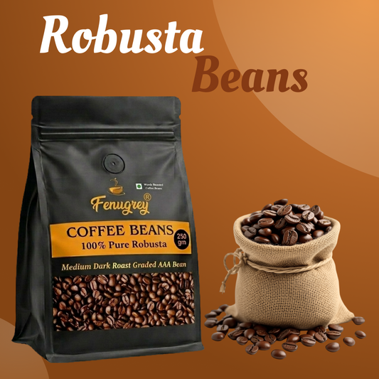 100% Robusta AAA graded  beans(250GM)