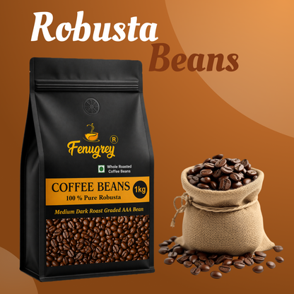 100% Robusta AAA graded  beans(1KG)
